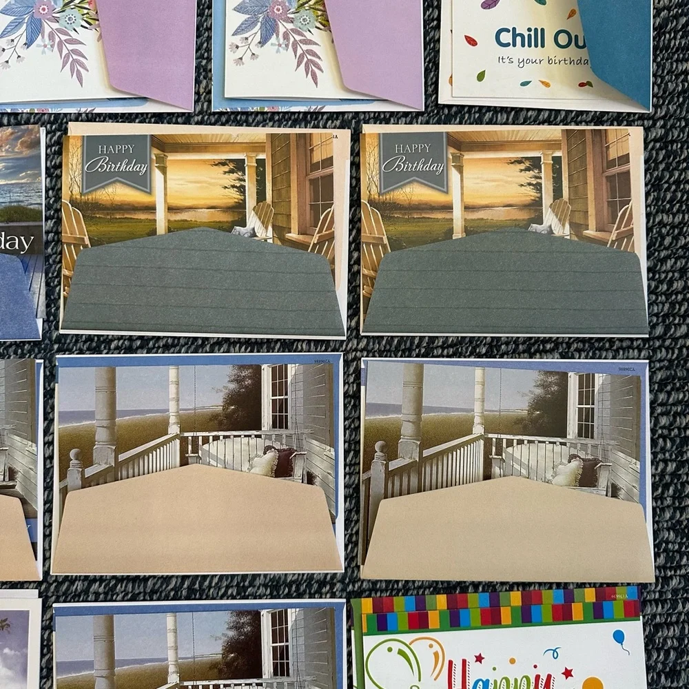 New 20 of different brand of Happy Birthday’s cards with envelopes.
